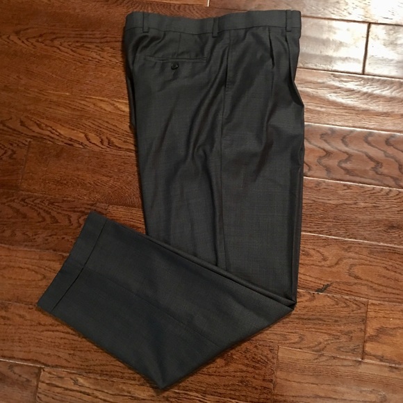 Roundtree & Yorke Pants Mens Charcoal Grey Dress Pants Poshmark